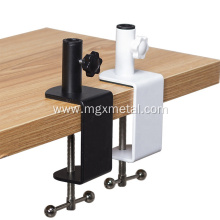 Black Powder Coating Metal Microphone Table Desk Clamp